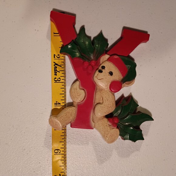 Christmas Homco JOY Wall Plaque Vintage Retired - Picture 8 of 10